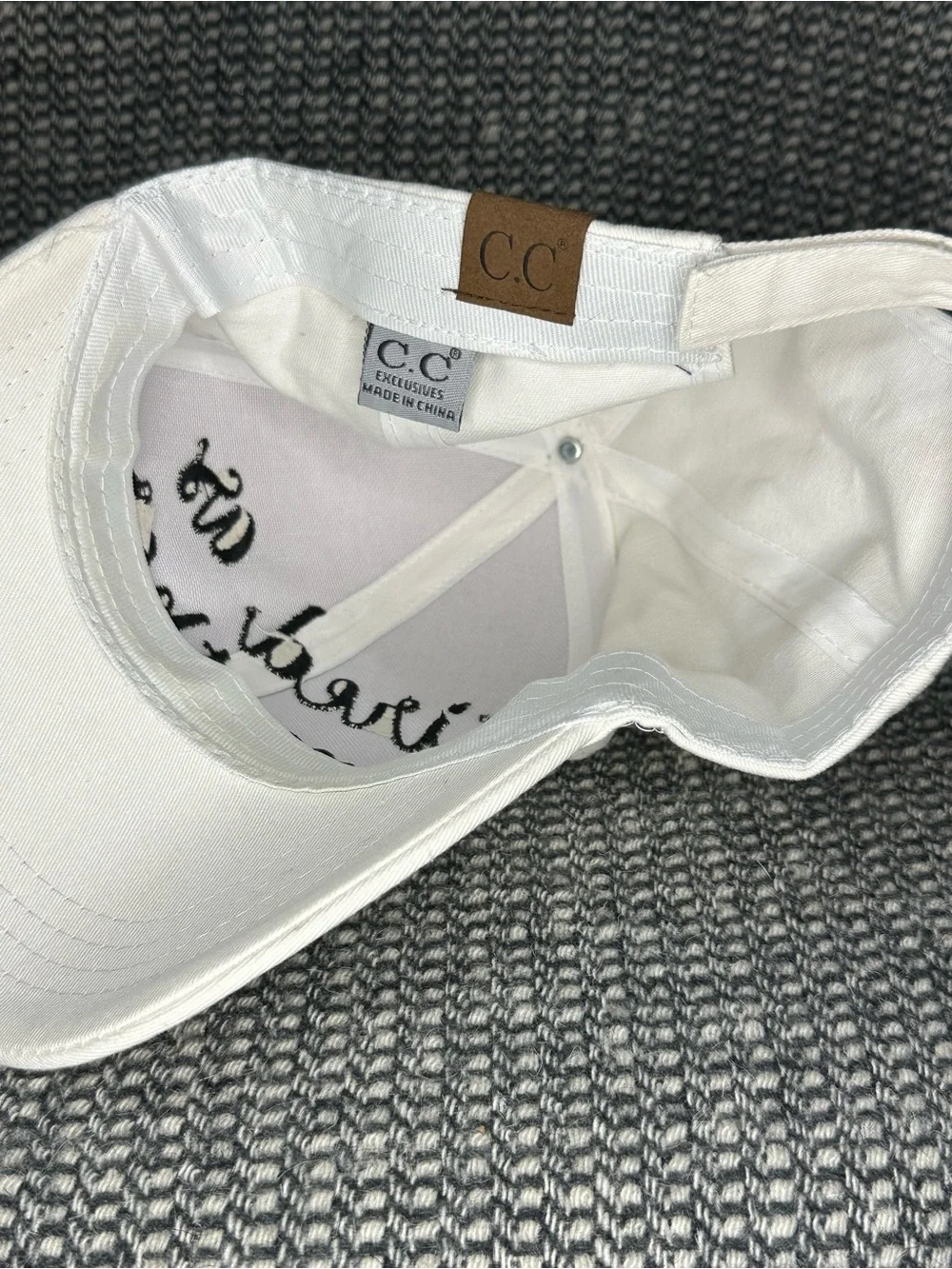C.C. Boutique “Tired as a Mother” White Cap